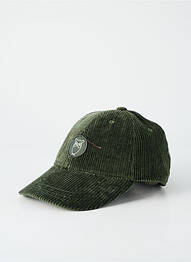Casquette tissage velours vert KNOWLEDGE COTTON APPAREL unisexe