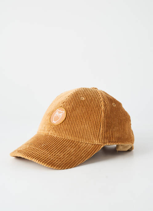 Casquette casquette norvégienne marron KNOWLEDGE COTTON APPAREL unisexe