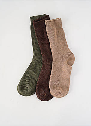 Chaussettes stretch vert SELECTED homme