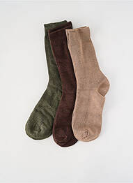 Chaussettes stretch vert SELECTED homme