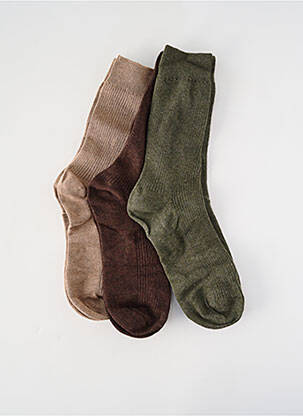 Chaussettes stretch vert SELECTED homme