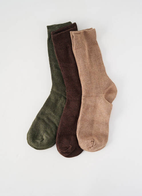 Chaussettes stretch vert SELECTED homme