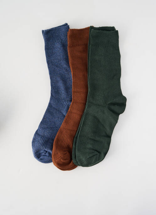 Chaussettes stretch bleu SELECTED homme