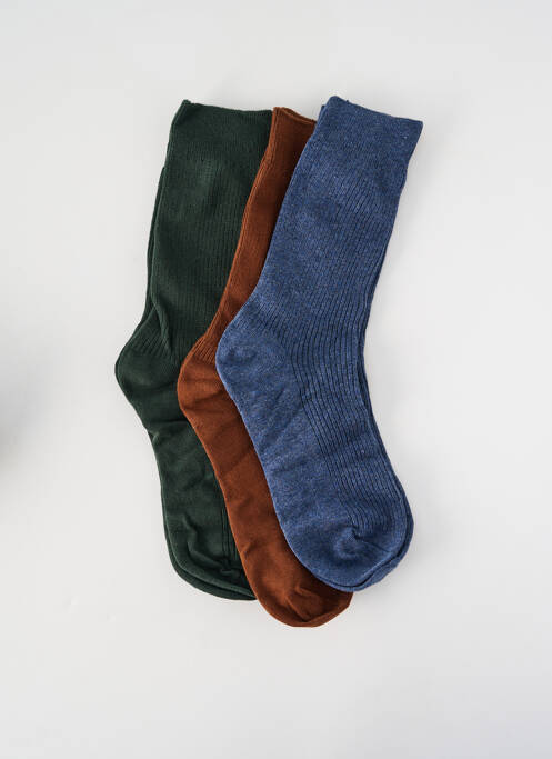 Chaussettes stretch bleu SELECTED homme