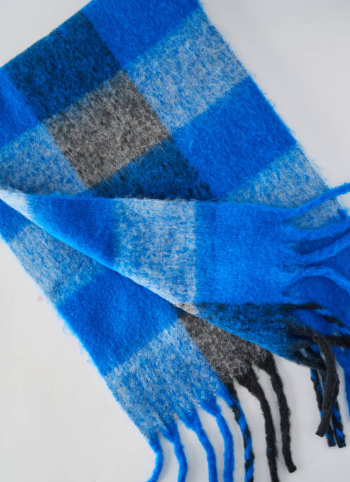 Echarpe imprimé carreaux bleu VERB TO DO femme