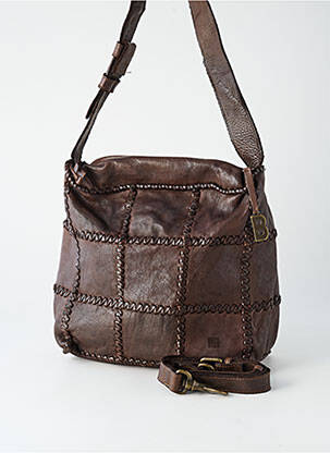 Sac multipoches forme carré marron BIBA femme