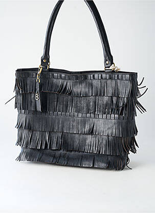 Sac multipoches forme rectangulaire noir BIBA femme