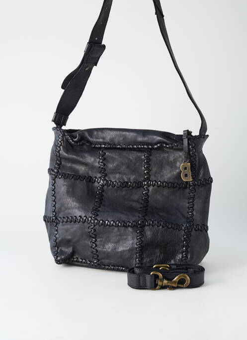 Sac multipoches forme carré noir BIBA femme