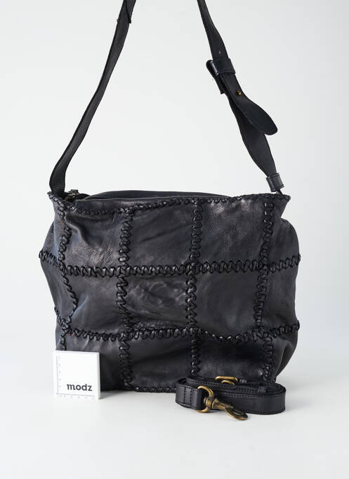 Sac multipoches forme carré noir BIBA femme