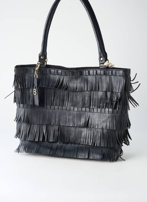 Sac multipoches forme rectangulaire noir BIBA femme