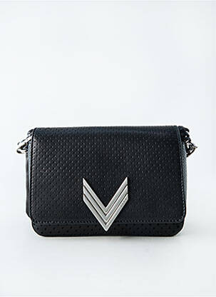 Sac doublure textile forme rectangulaire noir IKKS femme