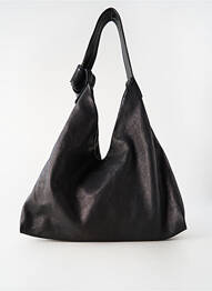 Sac poignée 1 anse de portée forme rectangulaire noir NATERRA femme