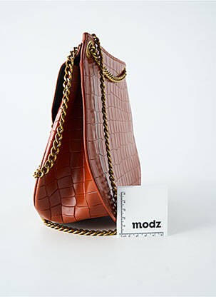 Sac multipoches forme carré marron NAT & NIN femme