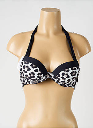 Haut de maillot de bain stretch haut soutien-gorge push-up noir AUBADE femme