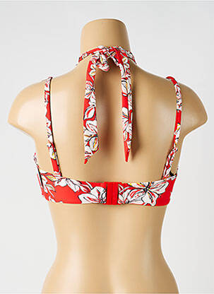 Haut de maillot de bain stretch haut soutien-gorge moulé rouge AUBADE femme