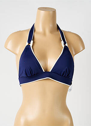 Haut de maillot de bain stretch haut triangles bleu AUBADE femme