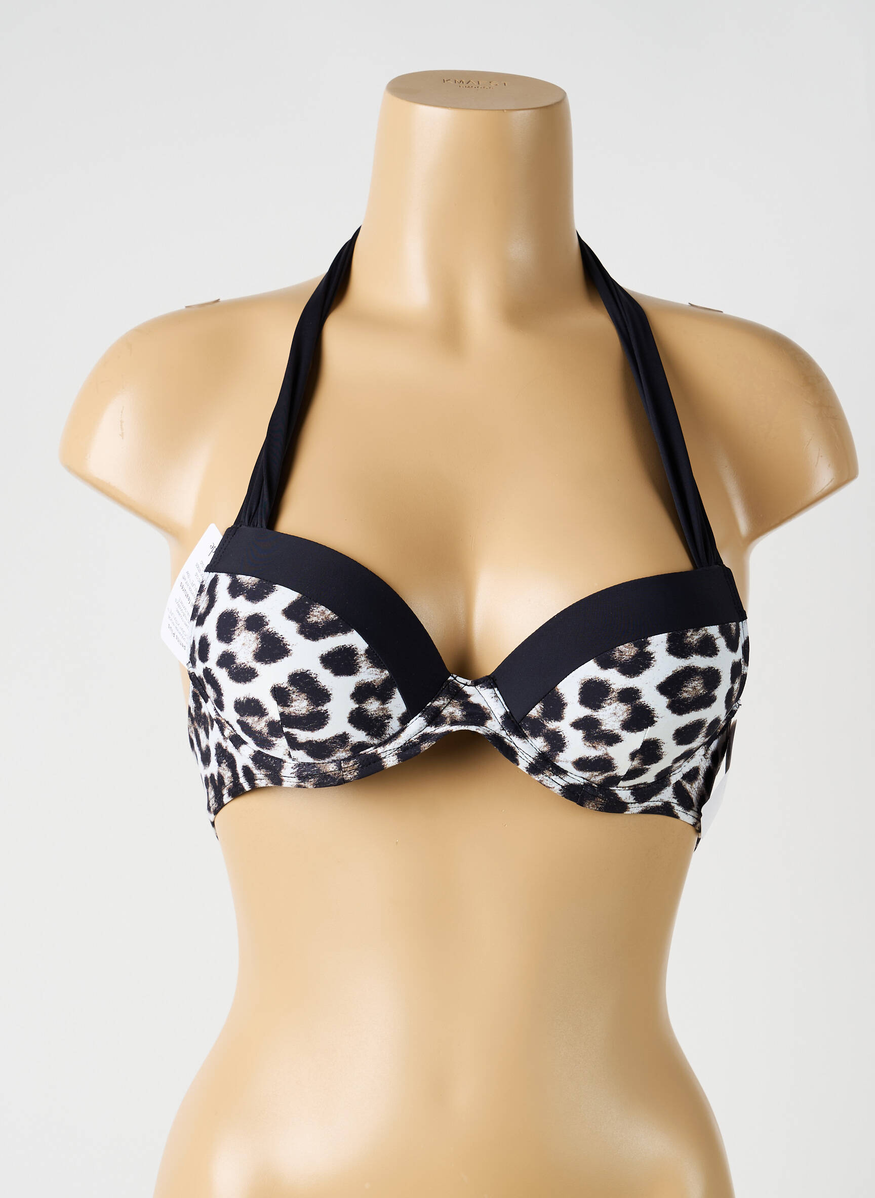 Haut de maillot de bain stretch haut soutien-gorge push-up noir AUBADE femme