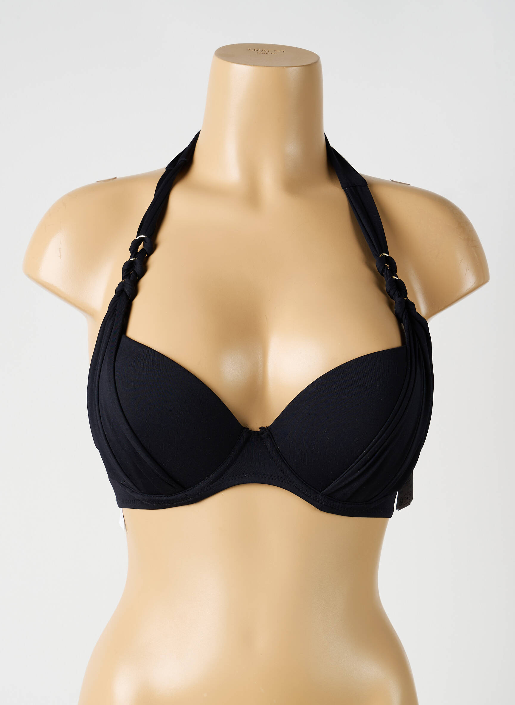 Haut de maillot de bain stretch haut soutien-gorge moulé noir AUBADE femme
