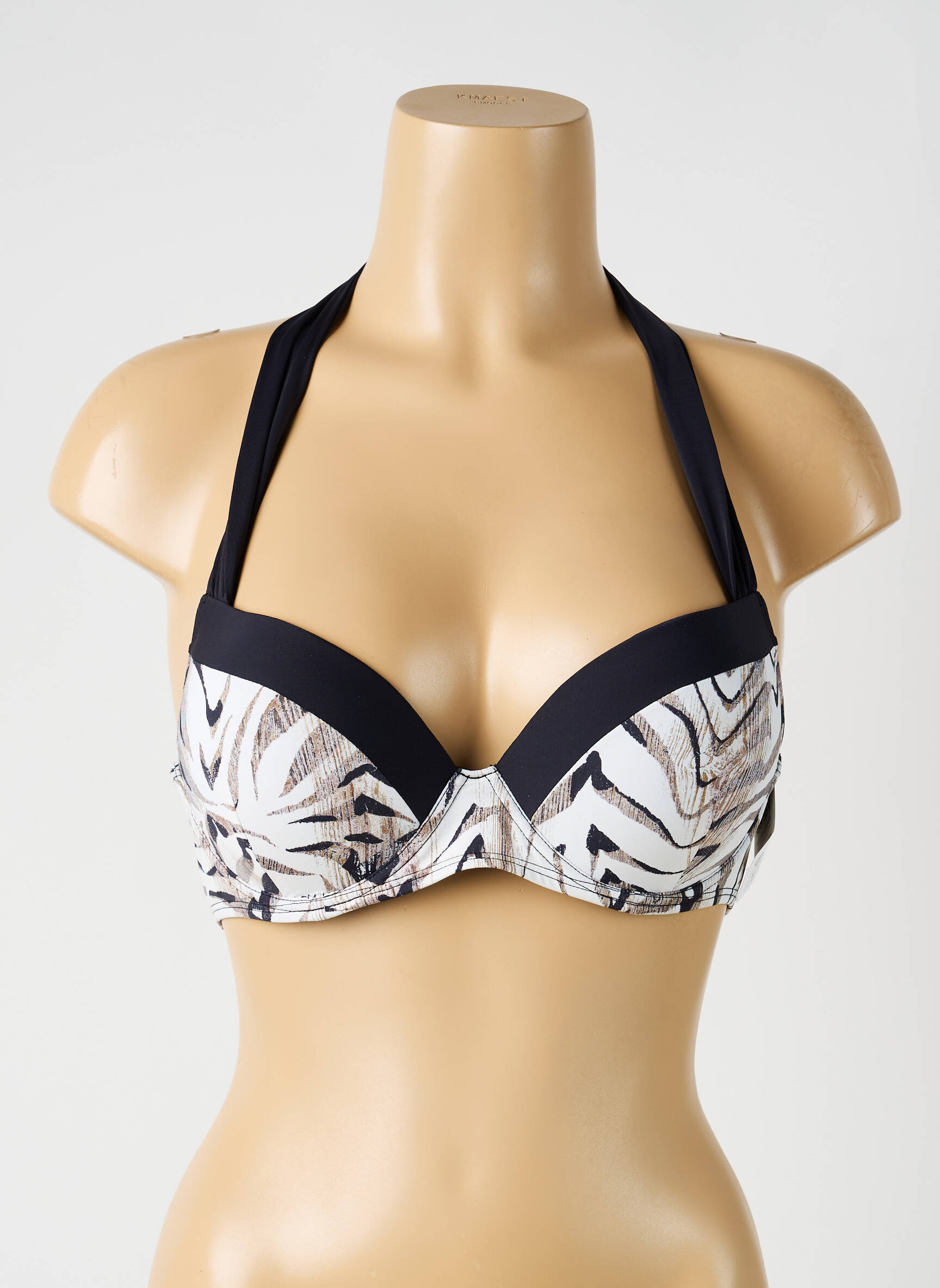 Haut de maillot de bain stretch haut soutien-gorge push-up noir AUBADE femme