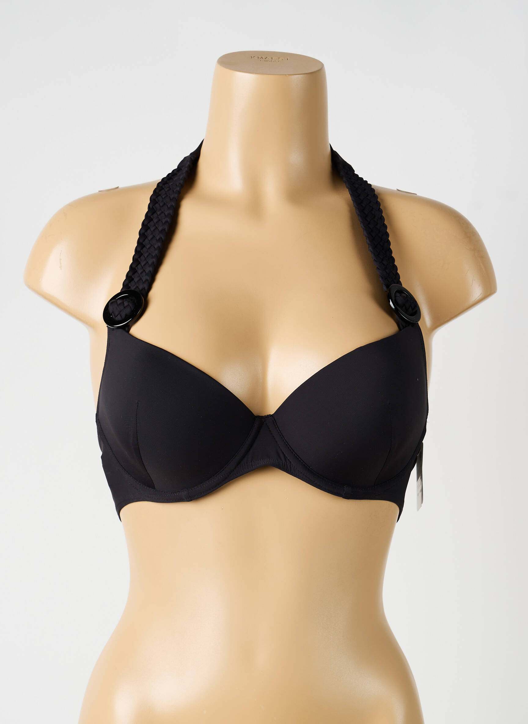 Haut de maillot de bain stretch haut soutien-gorge moulé noir AUBADE femme