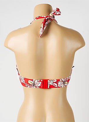 Haut de maillot de bain stretch haut soutien-gorge push-up rouge AUBADE femme