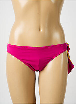 Bas de maillot de bain effet matière satinée culotte rose AUBADE femme