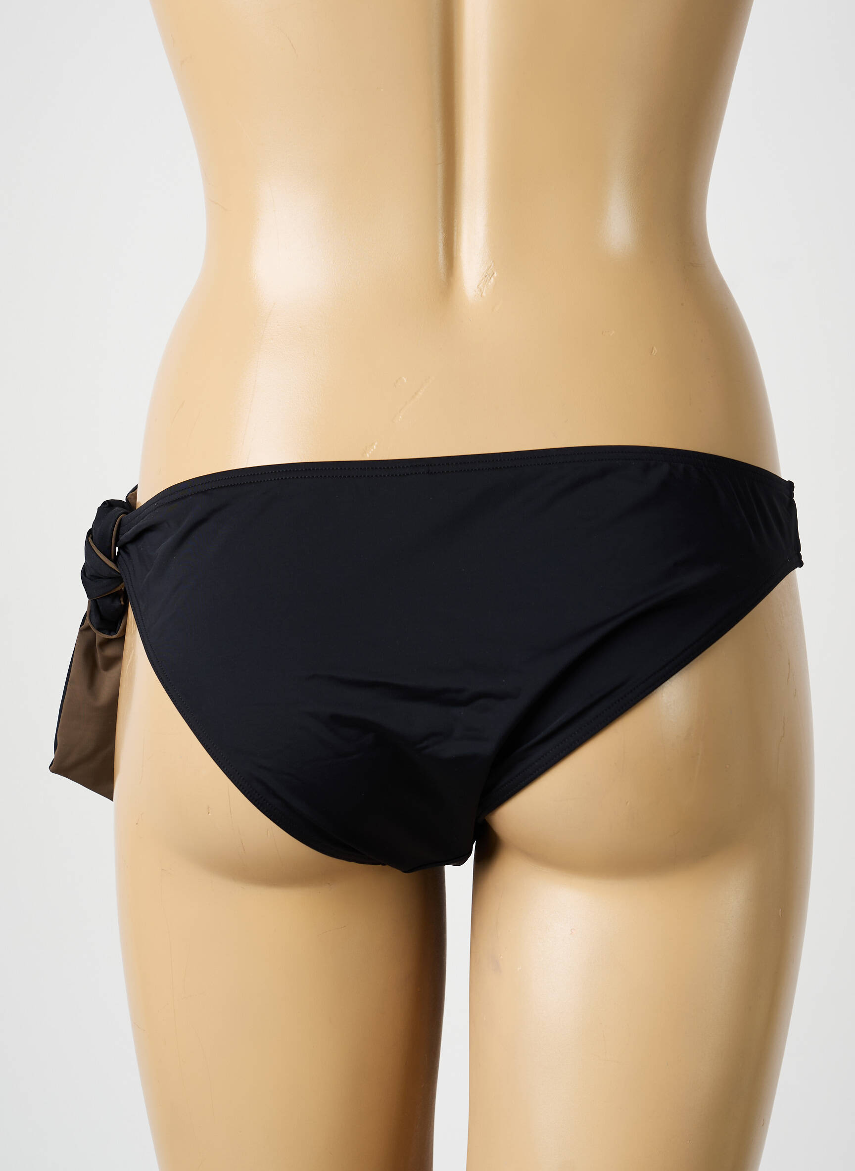 Bas de maillot de bain effet matière satinée culotte noir AUBADE femme