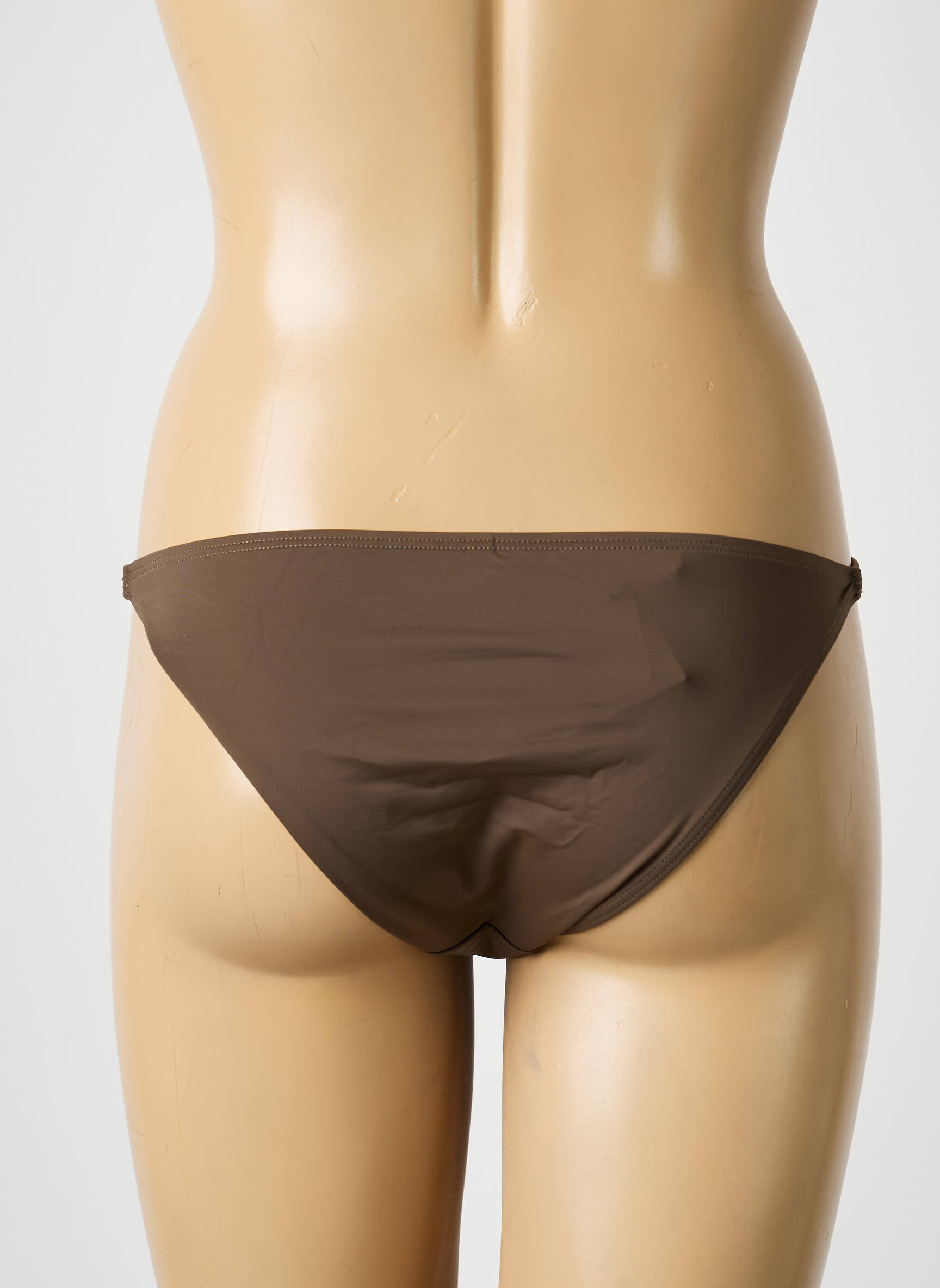 Bas de maillot de bain effet matière satinée culotte vert AUBADE femme