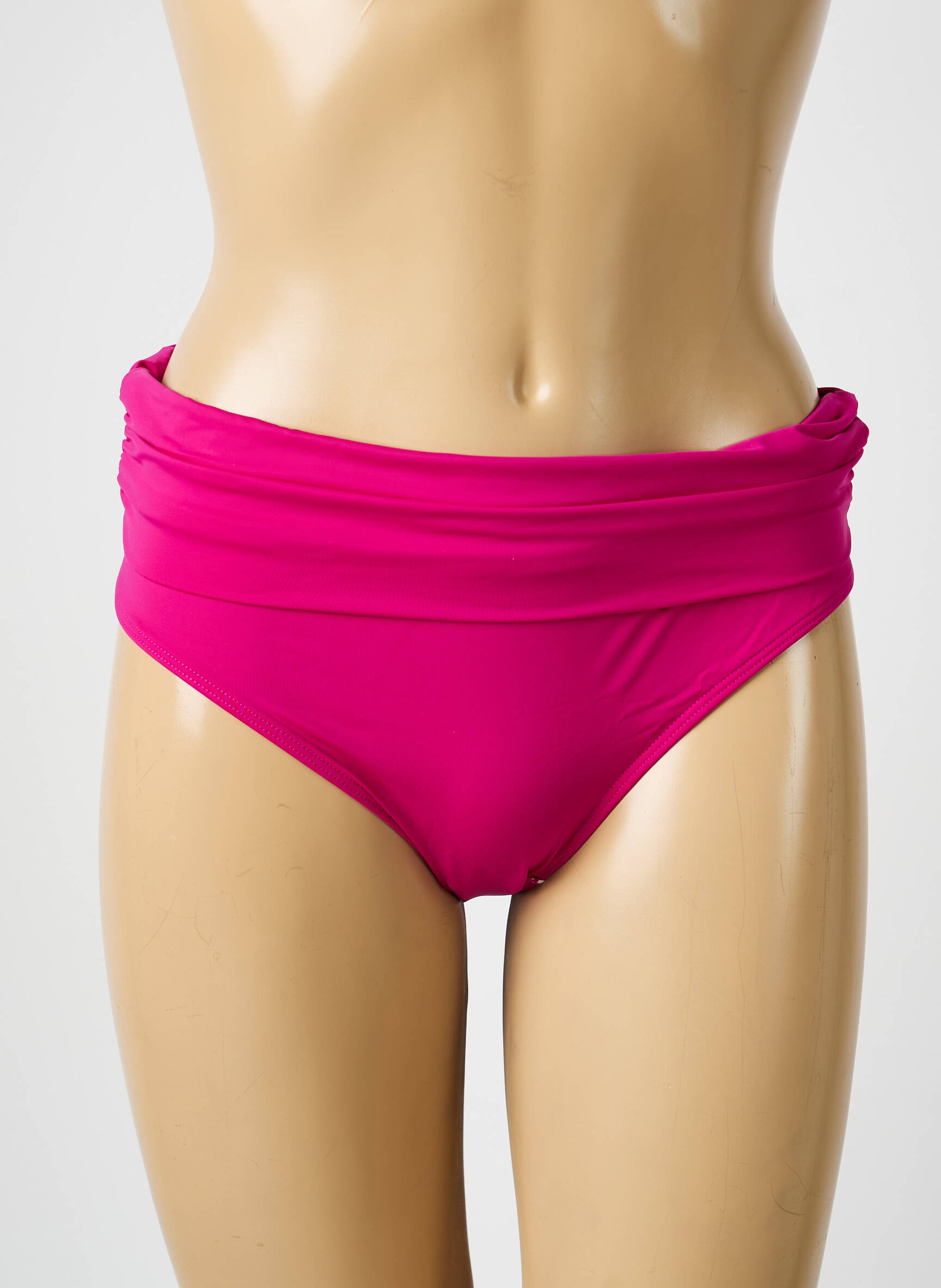 Bas de maillot de bain effet matière satinée culotte rose AUBADE femme