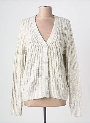 Gilet manches longues coupe cintrée gris CECIL femme