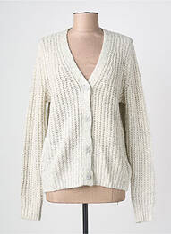 Gilet manches longues coupe cintrée gris CECIL femme