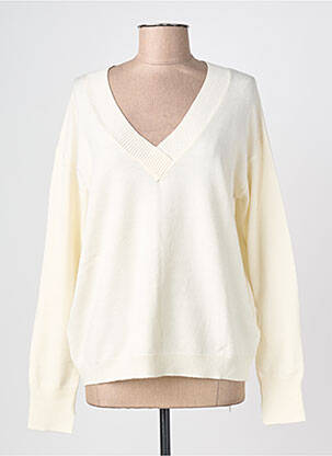 Pull col v manches longues beige ESPRIT DE LA MER femme