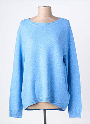 Pull tissage chiné manches longues bleu CECIL femme