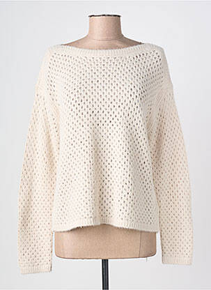 Pull coupe cintrée manches longues beige BETTY BARCLAY femme