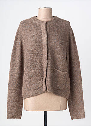 Gilet manches longues stretch marron BETTY BARCLAY femme