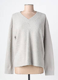 Pull stretch manches longues gris BETTY BARCLAY femme