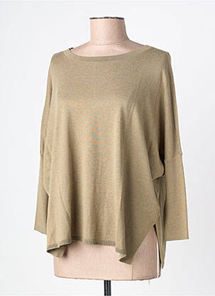 Pull coupe droite manches longues vert BETTY BARCLAY femme
