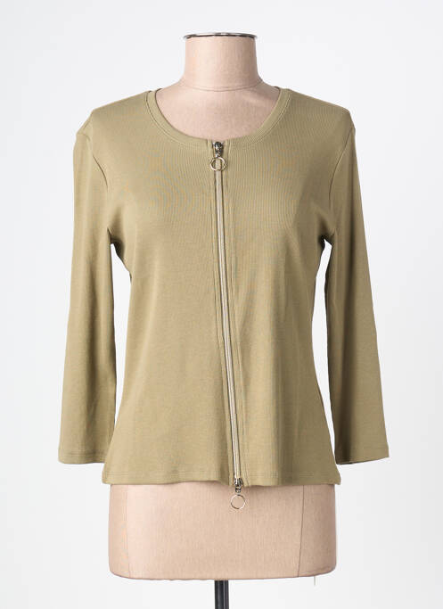 Veste casual col rond vert BETTY BARCLAY femme