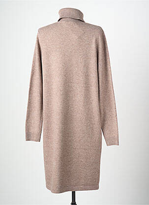 Robe pull coupe droite manches longues marron CECIL femme