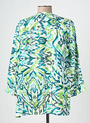 Blouse imprimé fantaisie manches longues vert CECIL femme