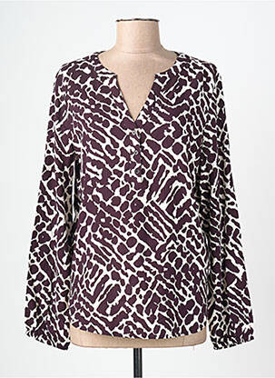 Blouse imprimé fantaisie manches longues violet CECIL femme