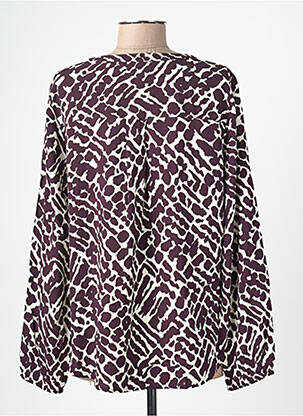 Blouse imprimé fantaisie manches longues violet CECIL femme