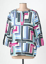 Blouse imprimé fantaisie manches 3/4 bleu CECIL femme