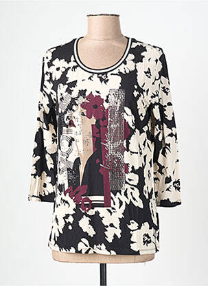 T-shirt manches 3/4 manches 3/4 noir BETTY BARCLAY femme