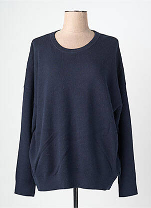 Pull coupe droite manches longues bleu CECIL femme