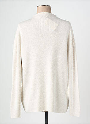 Pull coupe droite manches longues blanc CECIL femme