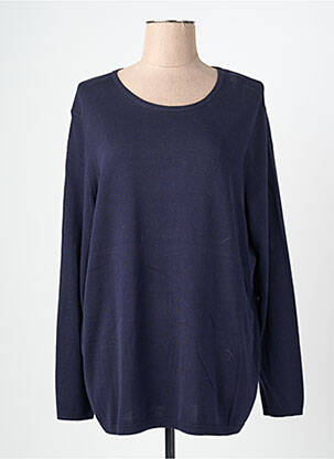 Pull coupe droite manches longues bleu CECIL femme