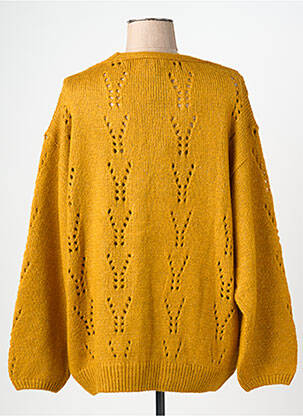 Gilet manches longues fermeture boutonnée sur le devant jaune ESPRIT DE LA MER femme
