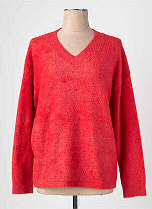 Pull coupe droite manches longues rouge BETTY BARCLAY femme