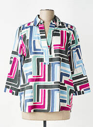Blouse imprimé fantaisie manches 3/4 bleu CECIL femme
